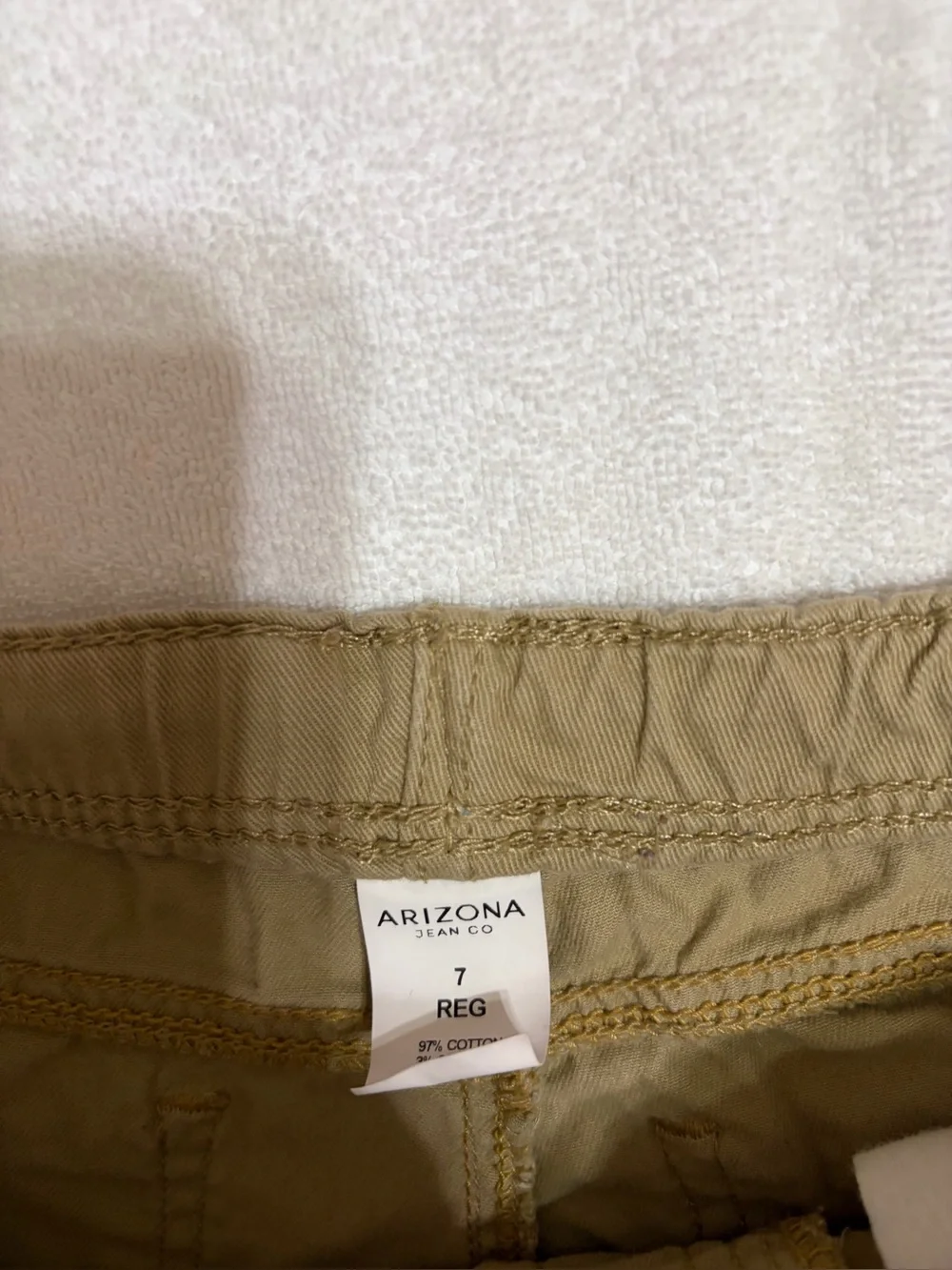 kids Elastic Waist Jogger Pants - Tan(M)